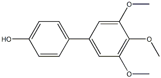 3',4',5'-Trimethoxy-1,1'-biphenyl-4-ol Struktur