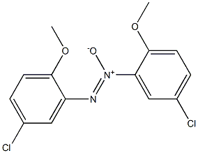 5,5'-Dichloro-2,2'-dimethoxyazoxybenzene Struktur