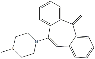 10-(4-Methylpiperazino)-5-methylene-5H-dibenzo[a,d]cycloheptene Struktur