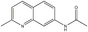 2-Methyl-7-(acetylamino)quinoline Struktur