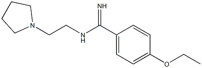 4-Ethoxy-N-[2-(1-pyrrolidinyl)ethyl]benzamidine Struktur