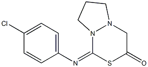 1-[(4-Chlorophenyl)imino]-7,8-dihydro-6H-pyrazolo[1,2-c][1,3,4]thiadiazin-3(4H)-one Struktur