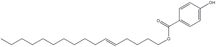 4-Hydroxybenzoic acid 5-hexadecenyl ester Struktur