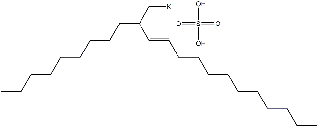 Sulfuric acid 2-nonyl-3-tetradecenyl=potassium ester salt Struktur