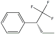 (-)-[(R)-1-(Trifluoromethyl)propyl]benzene Struktur