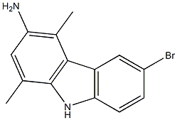 3-Amino-6-bromo-1,4-dimethyl-9H-carbazole Struktur