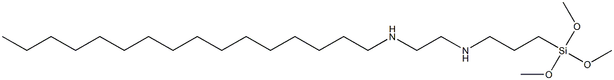 3-(Trimethoxysilyl)-N-[2-(hexadecylamino)ethyl]propan-1-amine Struktur