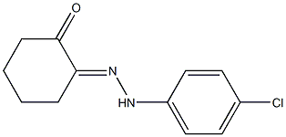 2-[2-(4-Chloro-phenyl)hydrazono]cyclohexanone Struktur