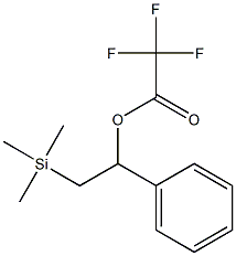 Trifluoroacetic acid [1-(phenyl)-2-(trimethylsilyl)ethyl] ester Struktur