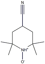 2,2,6,6-Tetramethyl-4-cyanopiperidine 1-oxide Struktur