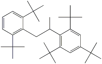 2-(2,4,6-Tri-tert-butylphenyl)-1-(2,6-di-tert-butylphenyl)propane Struktur