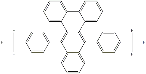 9,14-Bis[4-(trifluoromethyl)phenyl]benzo[b]triphenylene Struktur