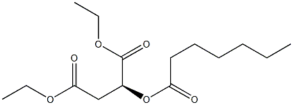 (S)-2-Heptanoyloxysuccinic acid diethyl ester Struktur