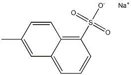 6-Methyl-1-naphthalenesulfonic acid sodium salt Struktur