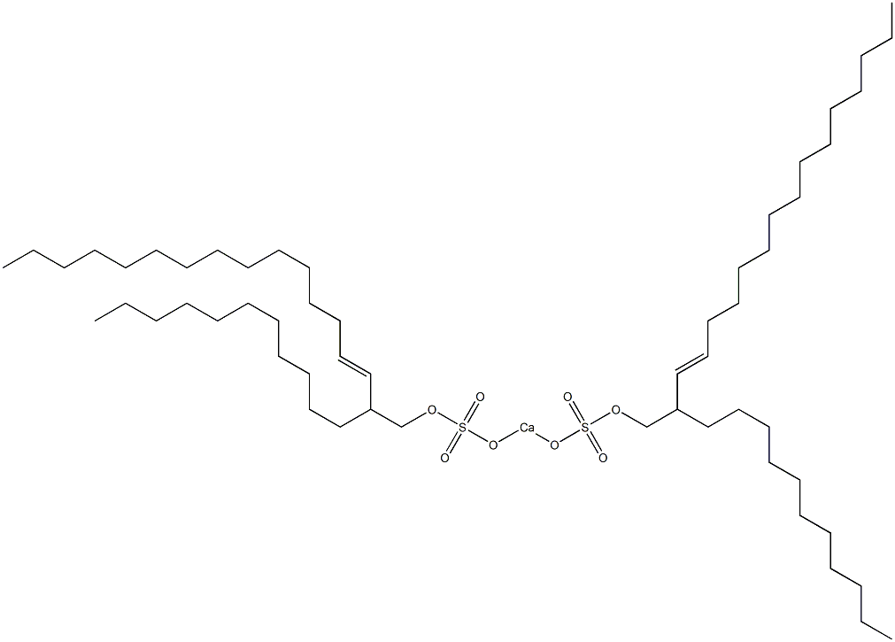 Bis(2-undecyl-3-heptadecenyloxysulfonyloxy)calcium Struktur