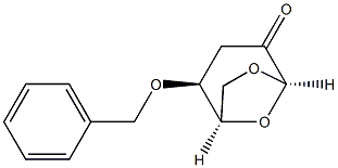 (1R,2S,5R)-2-(Benzyloxy)-6,8-dioxabicyclo[3.2.1]octane-4-one Struktur