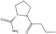 1-Butyryl-L-prolinamide Struktur