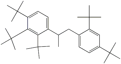 2-(2,3,4-Tri-tert-butylphenyl)-1-(2,4-di-tert-butylphenyl)propane Struktur