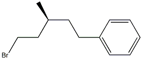 (-)-[(S)-5-Bromo-3-methylpentyl]benzene Struktur