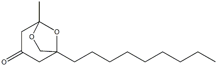 5-Methyl-1-nonyl-6,8-dioxabicyclo[3.2.1]octan-3-one Struktur