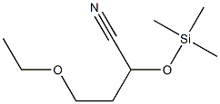 2-(Trimethylsilyloxy)-4-ethoxybutanenitrile Struktur