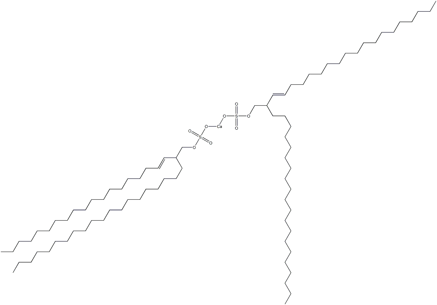 Bis[2-(1-nonadecenyl)docosyloxysulfonyloxy]calcium Struktur