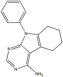 5,6,7,8-Tetrahydro-4-amino-9-phenyl-9H-pyrimido[4,5-b]indole Struktur