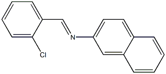 2-(2-Chlorobenzylideneamino)naphthalene Struktur