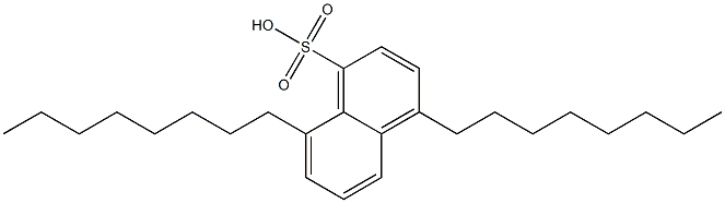 4,8-Dioctyl-1-naphthalenesulfonic acid Struktur