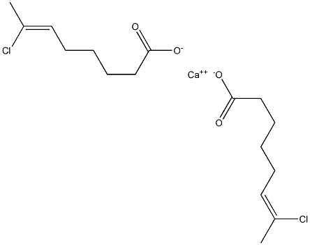 Bis(7-chloro-6-octenoic acid)calcium salt Struktur