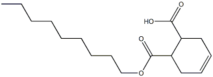 4-Cyclohexene-1,2-dicarboxylic acid hydrogen 1-nonyl ester Struktur