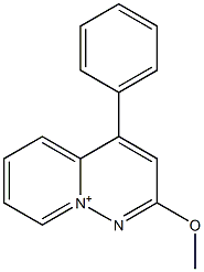 2-Methoxy-4-phenylpyrido[1,2-b]pyridazin-9-ium Struktur