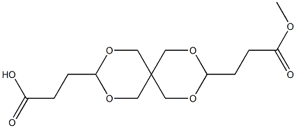 2,4,8,10-Tetraoxaspiro[5.5]undecane-3,9-bis(propionic acid methyl) ester Struktur