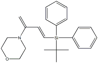 2-Morpholino-4-[diphenyl(tert-butyl)silyl]-1,3-butadiene Struktur