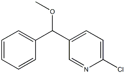 6-Chloro-3-[methoxy(phenyl)methyl]pyridine Struktur