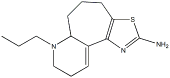 2-Amino-5,6,6a,7,8,9-hexahydro-7-propyl-4H-1,7-diaza-3-thiabenz[e]azulene Struktur