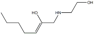 1-[(2-Hydroxyethyl)amino]-2-hepten-2-ol Struktur