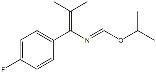 1-(4-Fluorophenyl)-1-[(isopropyloxy)methyleneamino]-2-methyl-1-propene Struktur