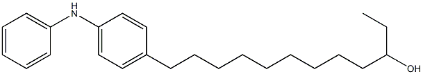 4-(10-Hydroxy-dodecyl)phenylphenylamine Struktur