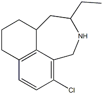 5-Chloro-2-ethyl-1,2,3,4,8,9,10,10a-octahydronaphth[1,8-cd]azepine Struktur