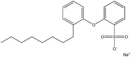 2-(2-Octylphenoxy)benzenesulfonic acid sodium salt Struktur