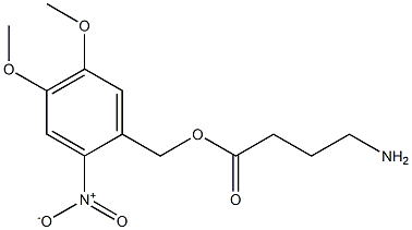 4-Aminobutyric acid (4,5-dimethoxy-2-nitrophenyl)methyl ester Struktur