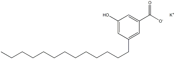 3-Tridecyl-5-hydroxybenzoic acid potassium salt Struktur