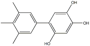 5-(3,4,5-Trimethylphenyl)benzene-1,2,4-triol Struktur