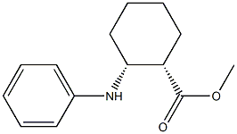 (1S,2R)-2-(Phenylamino)cyclohexane-1-carboxylic acid methyl ester Struktur