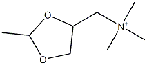 N,N,N,2-Tetramethyl-1,3-dioxolane-4-methanaminium Struktur