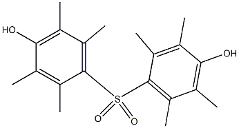 4,4'-Dihydroxy-2,2',3,3',5,5',6,6'-octamethyl[sulfonylbisbenzene] Struktur