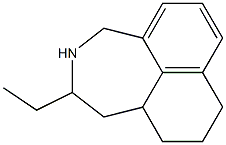 2-Ethyl-1,2,3,4,8,9,10,10a-octahydronaphth[1,8-cd]azepine Struktur