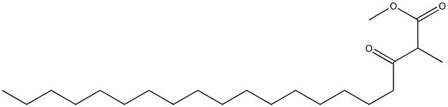 2-Methyl-2-octadecanoylacetic acid methyl ester Struktur