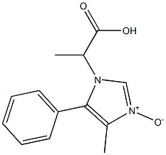 2-[(4-Methyl-5-phenyl-1H-imidazole 3-oxide)-1-yl]propanoic acid Struktur